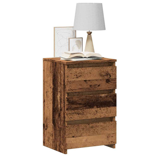 Bedside Cabinet Old Wood 40x35x62.5 cm Engineered Wood