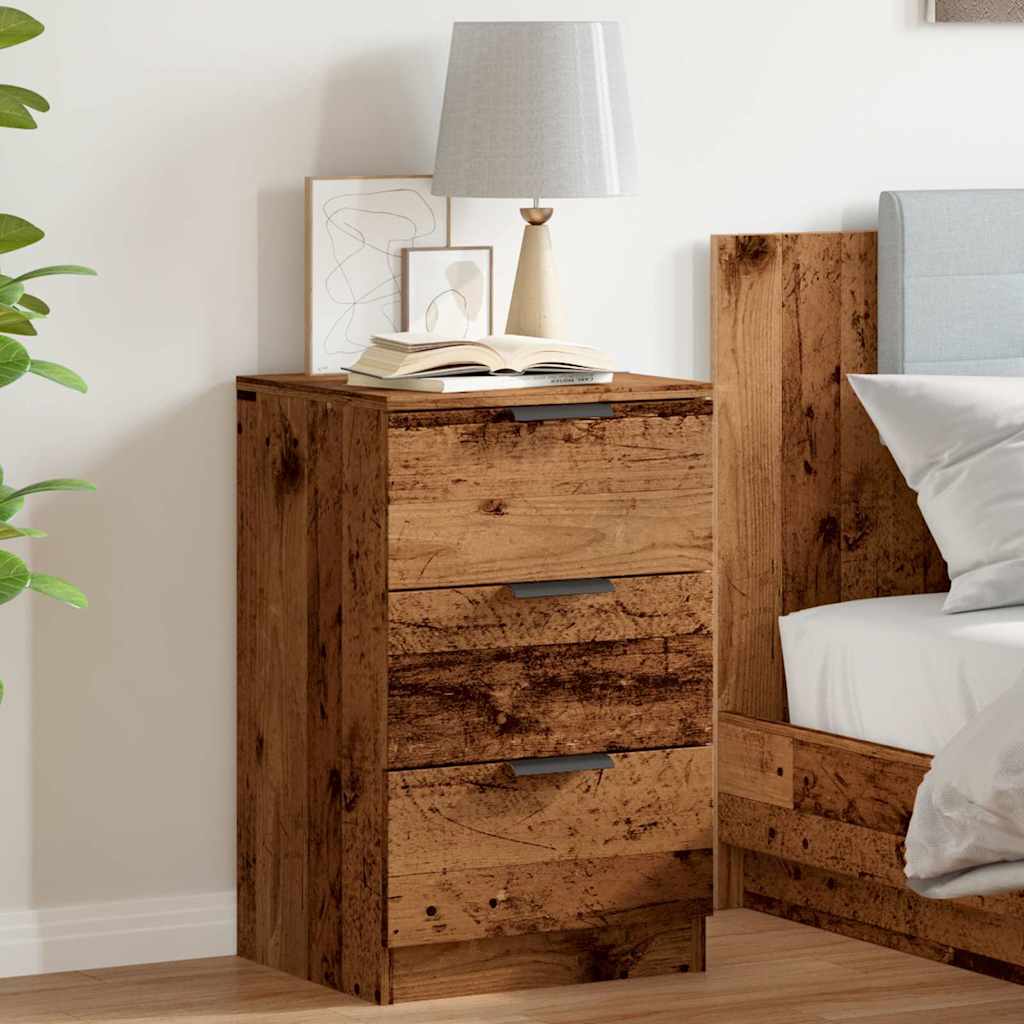 Bedside Cabinet Old Wood 40x36x65 cm Engineered Wood