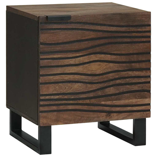 Bedside Cabinet Walnut 40 x 33 x 46 cm Solid Acacia wood