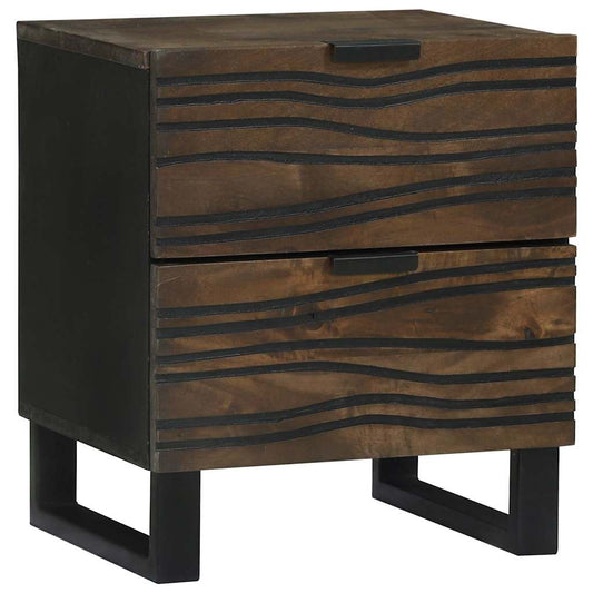 Bedside Cabinet Walnut 40 x 33 x 46 cm Solid Acacia wood
