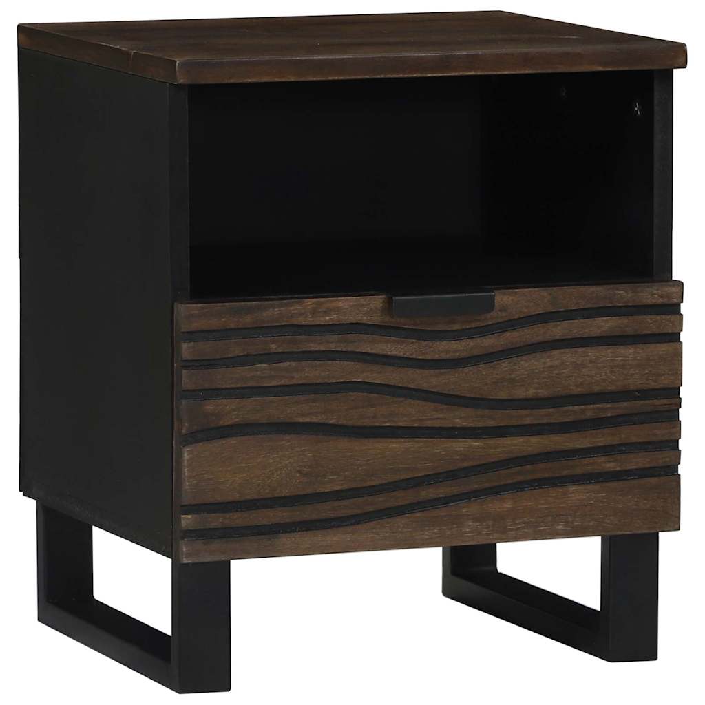 Bedside Cabinet Walnut 40 x 33 x 46 cm Solid Acacia wood