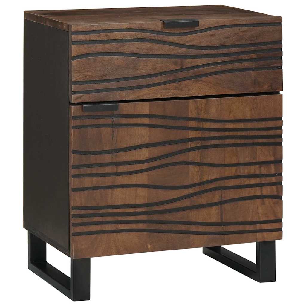 Bedside Cabinet Walnut 50 x 33 x 60 cm Solid Acacia wood