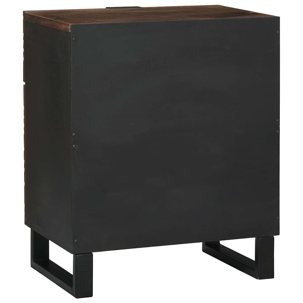 Bedside Cabinet Walnut 50 x 33 x 60 cm Solid Acacia wood