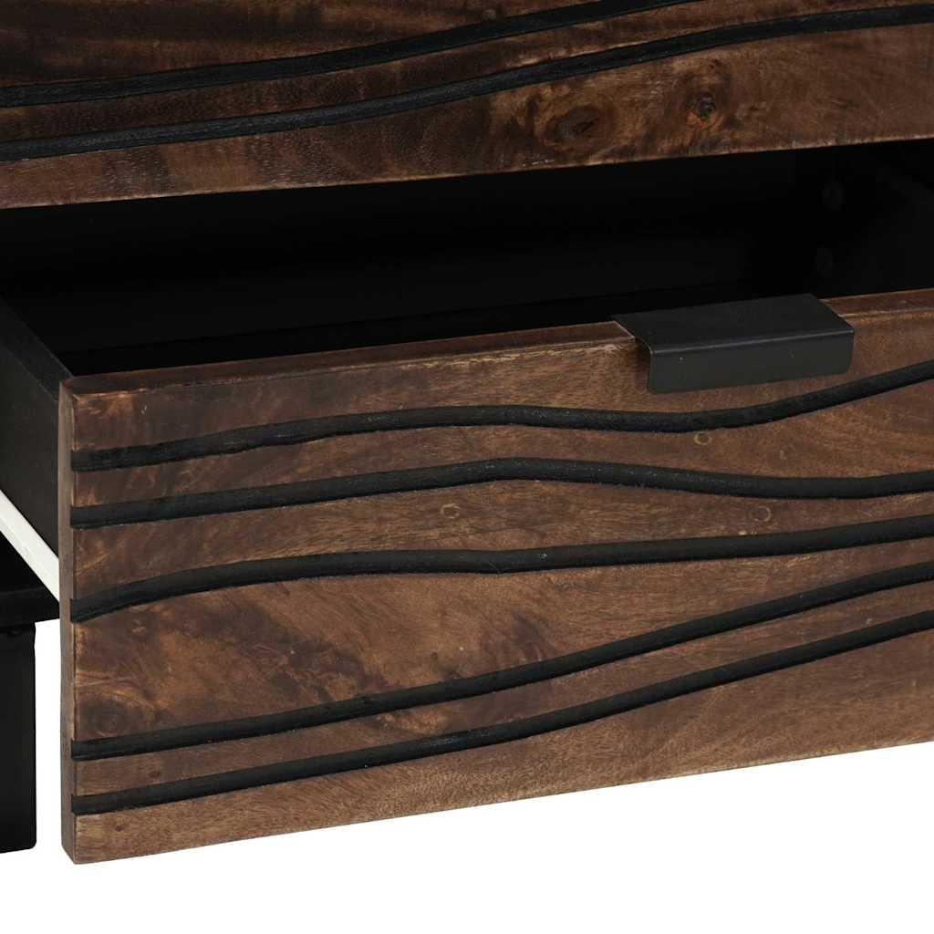 Bedside Cabinet Walnut 50 x 33 x 62 cm Solid Acacia wood