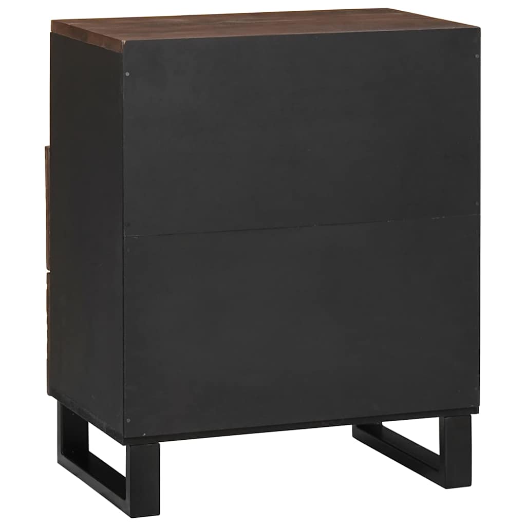 Bedside Cabinet Walnut 50 x 33 x 62 cm Solid Acacia wood