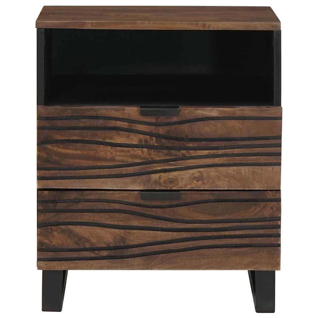 Bedside Cabinet Walnut 50 x 33 x 62 cm Solid Acacia wood