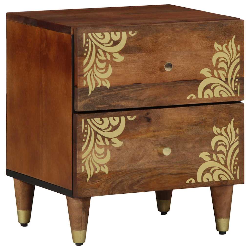 Bedside Cabinet Honey Brown 40 x 33 x 46 cm Solid Mango Wood