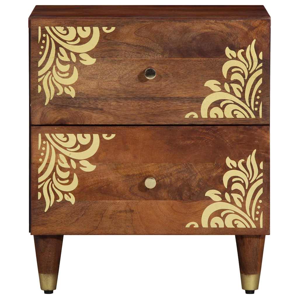 Bedside Cabinet Honey Brown 40 x 33 x 46 cm Solid Mango Wood