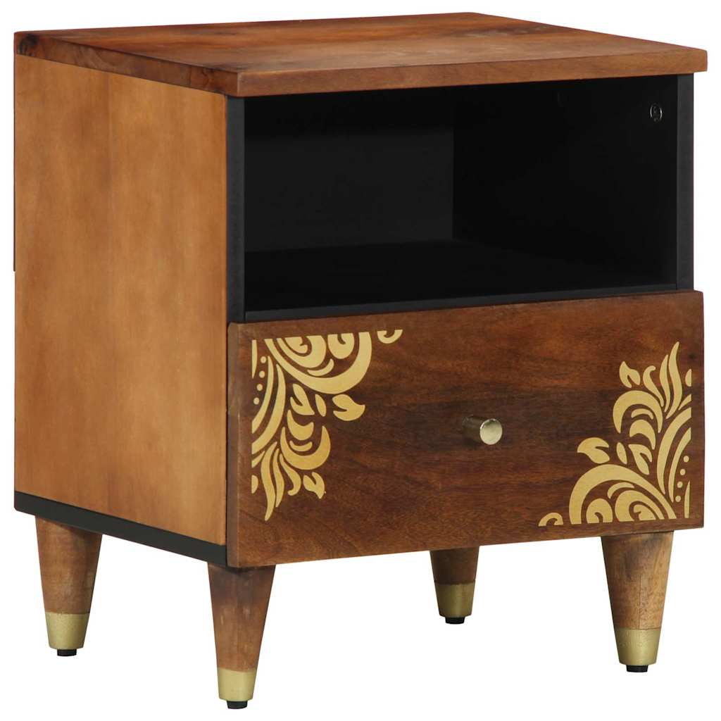 Bedside Cabinet Honey Brown 40 x 33 x 46 cm Solid Mango Wood