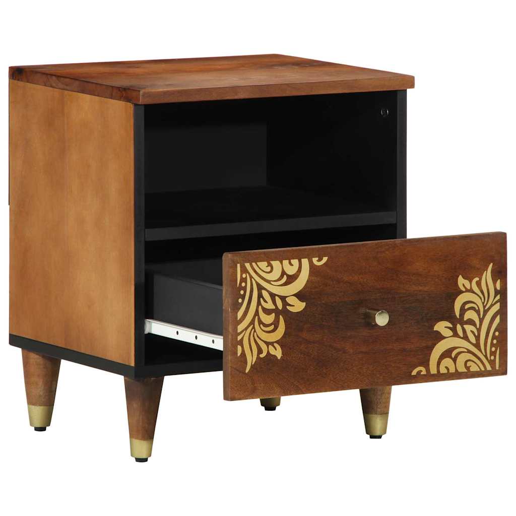 Bedside Cabinet Honey Brown 40 x 33 x 46 cm Solid Mango Wood