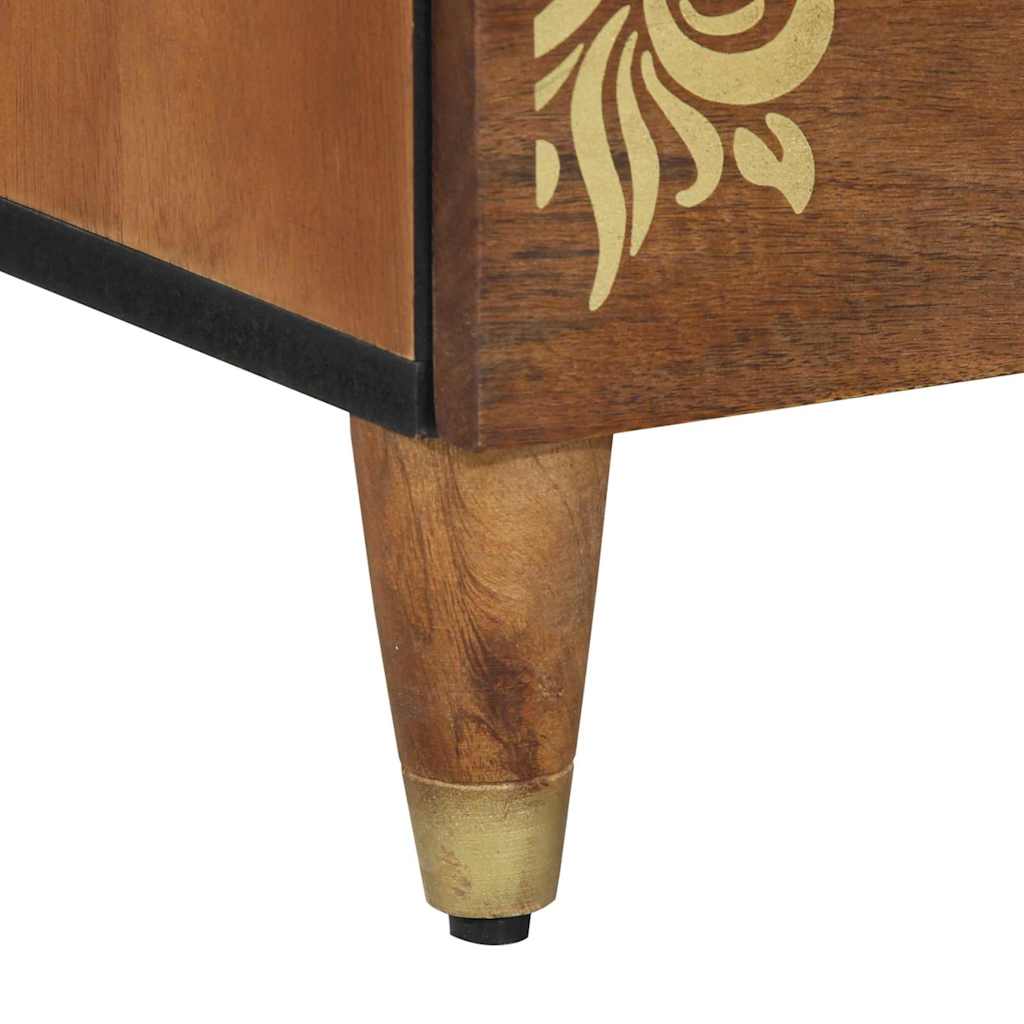 Bedside Cabinet Honey Brown 50 x 33 x 62 cm Solid Mango Wood
