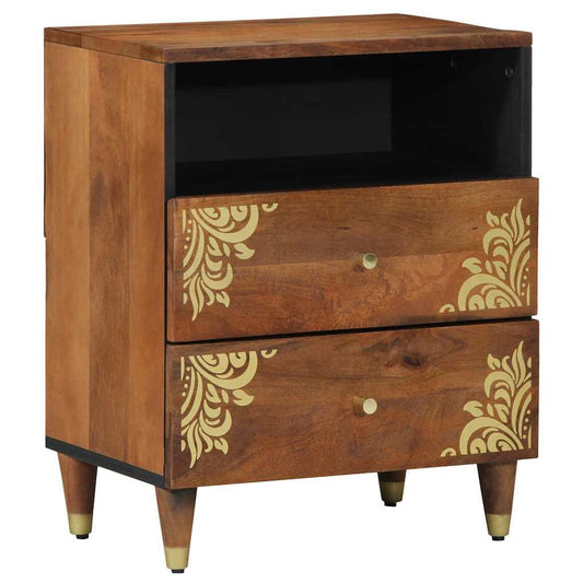 Bedside Cabinet Honey Brown 50 x 33 x 62 cm Solid Mango Wood