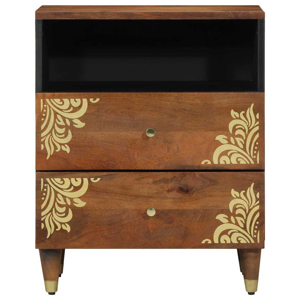 Bedside Cabinet Honey Brown 50 x 33 x 62 cm Solid Mango Wood