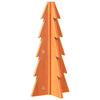 Wooden Christmas Tree for Decoration Wax Brown 49 cm Solid Wood Pine