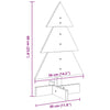 Wooden Christmas Tree for Decoration Wax Brown 60 cm Solid Wood Pine