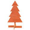 Wooden Christmas Tree for Decoration Wax Brown 80 cm Solid Wood Pine