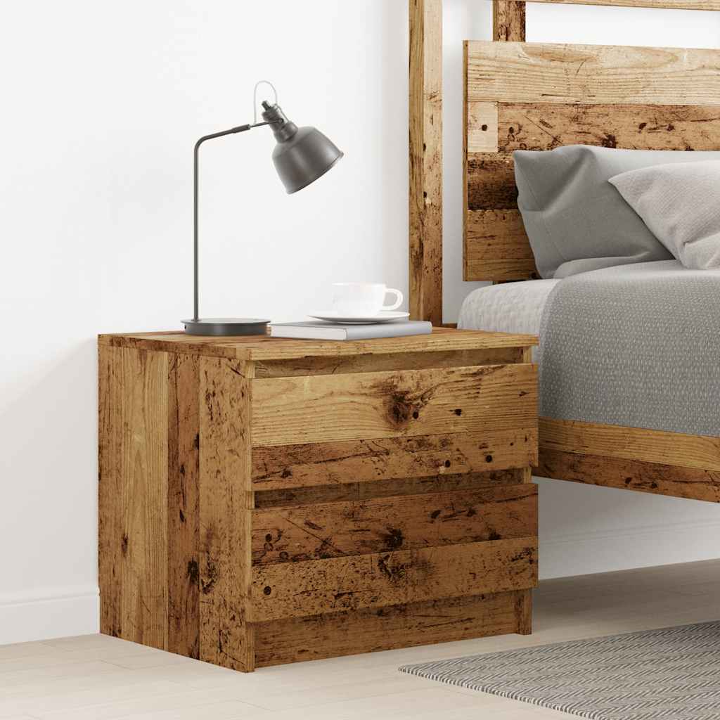 Bedside Cabinet Old Wood 50x40x43.5 cm Engineered Wood