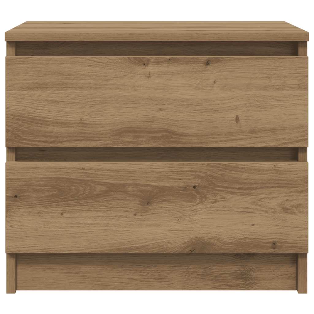 Bedside Cabinets 2 pcs Artisan Oak 50x40x43.5 cm Engineered Wood