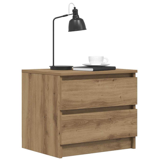 Bedside Cabinets 2 pcs Artisan Oak 50x40x43.5 cm Engineered Wood