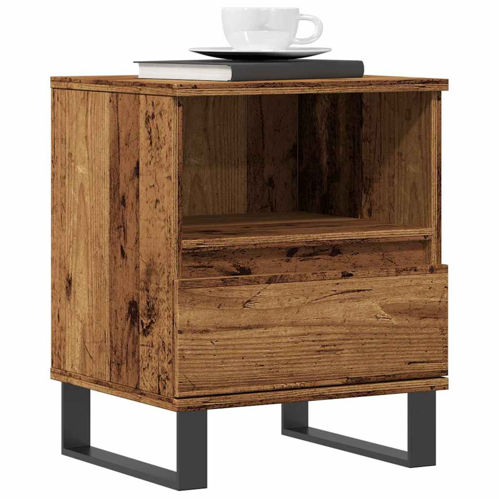 Bedside Cabinet Old Wood 40x35x50 cm Engineered Wood