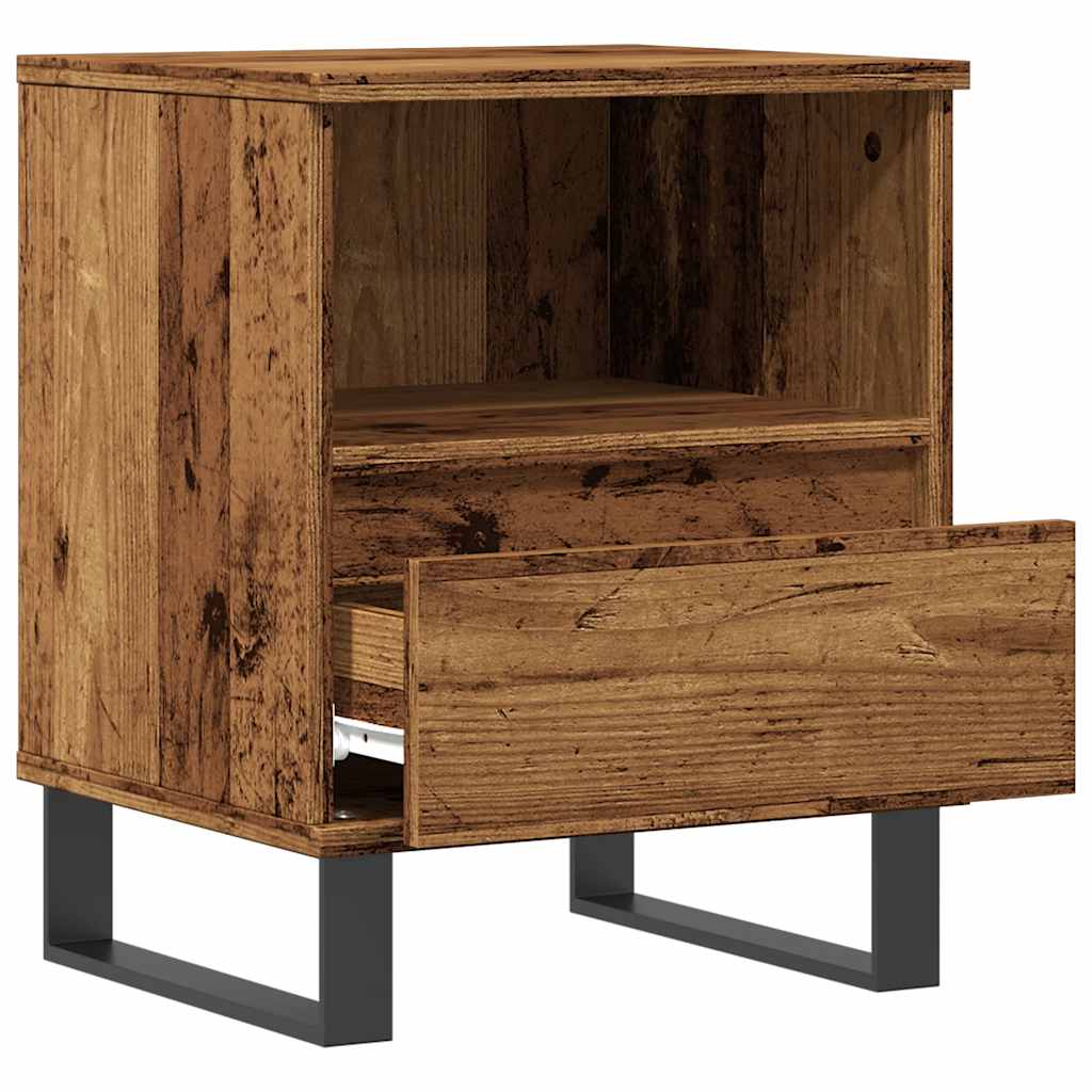 Bedside Cabinet Old Wood 40x35x50 cm Engineered Wood