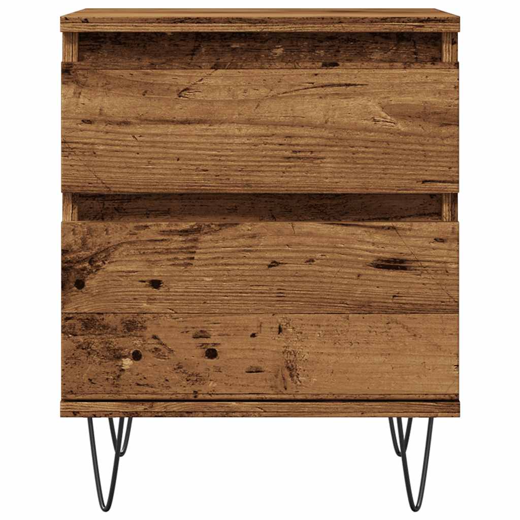 Bedside Cabinet Old Wood 40x35x50 cm Engineered Wood