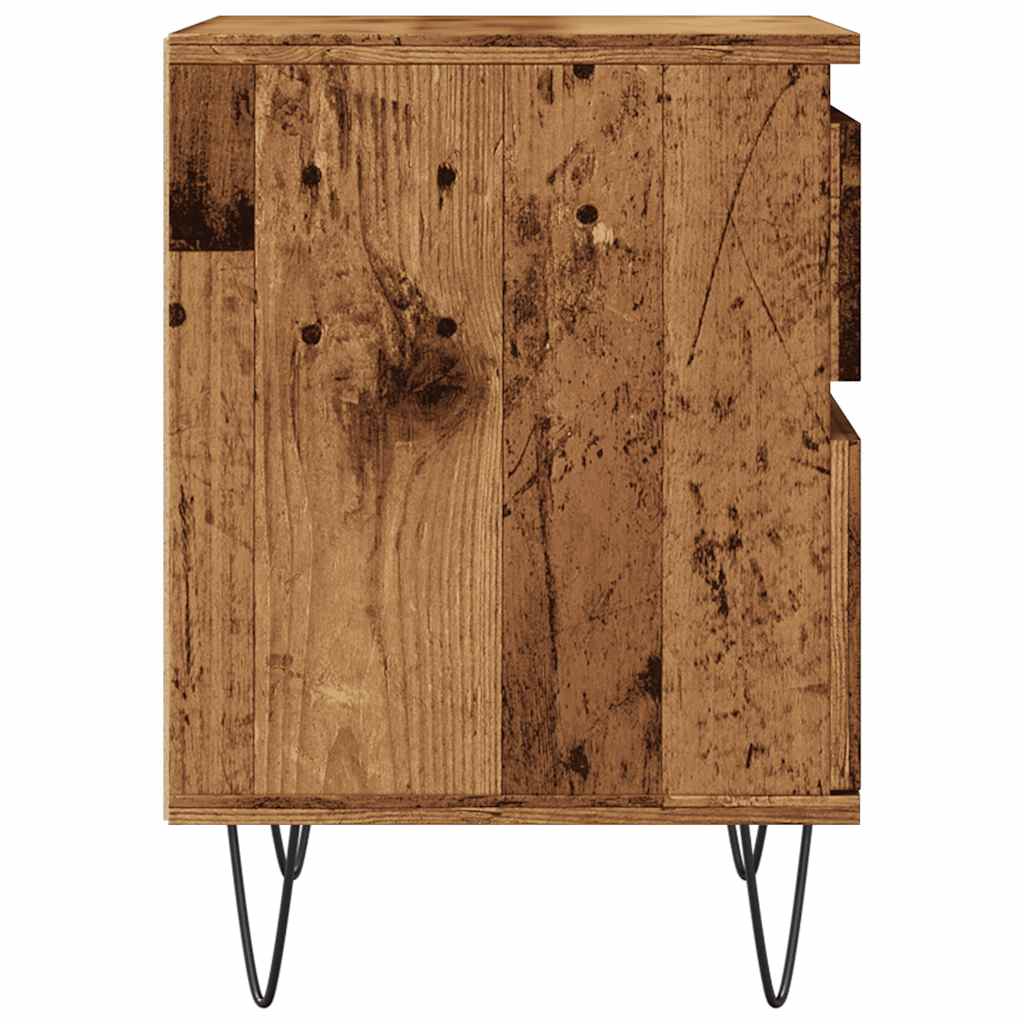 Bedside Cabinet Old Wood 40x35x50 cm Engineered Wood
