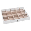 Jewellery Box 10-Layer with Watch Holders White 29x20.5x40.5 cm