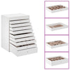 Jewellery Box 10-Layer with Watch Holders White 29x20.5x40.5 cm