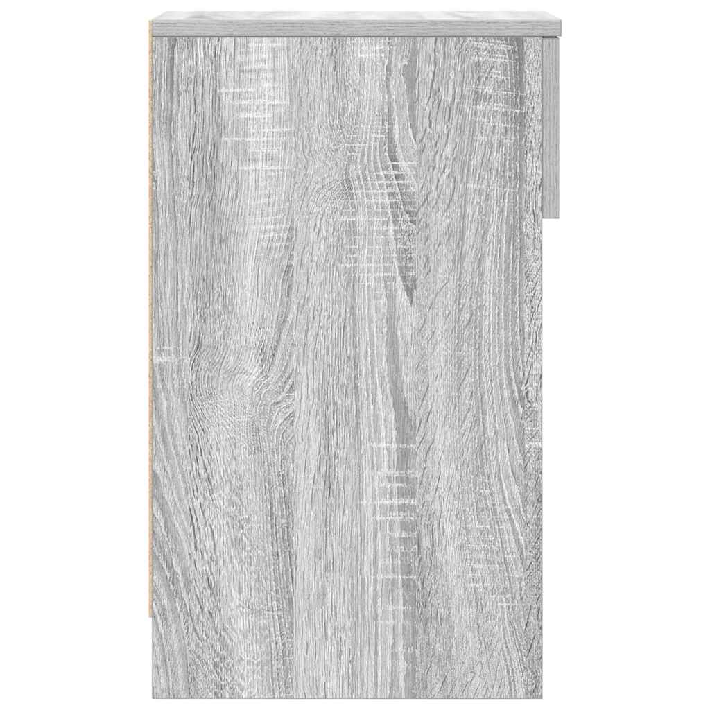 Bedside Cabinet with Drawer Grey Sonoma 20x36x60 cm