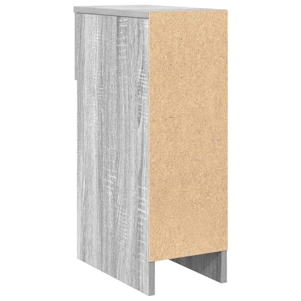 Bedside Cabinet with Drawer Grey Sonoma 20x36x60 cm