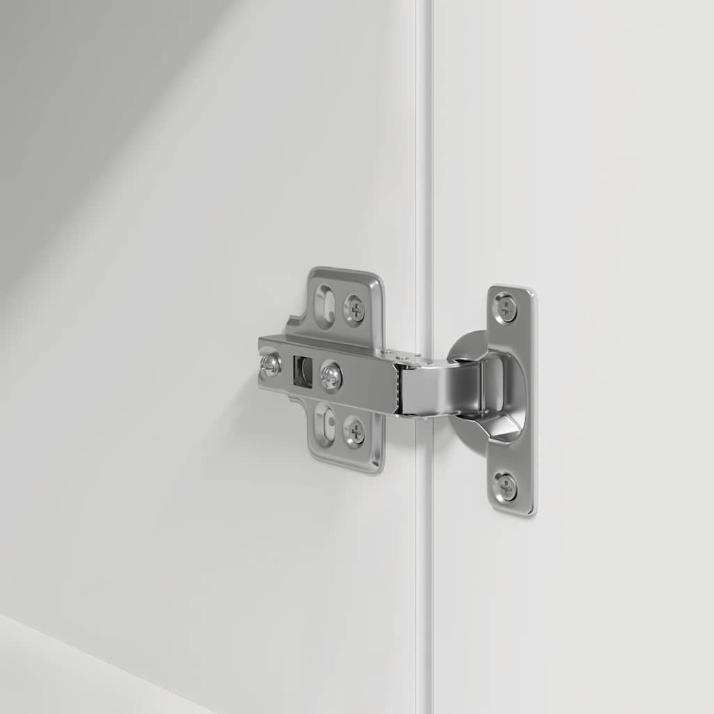 Bedside Cabinet White 39x35x125 cm Engineered Wood