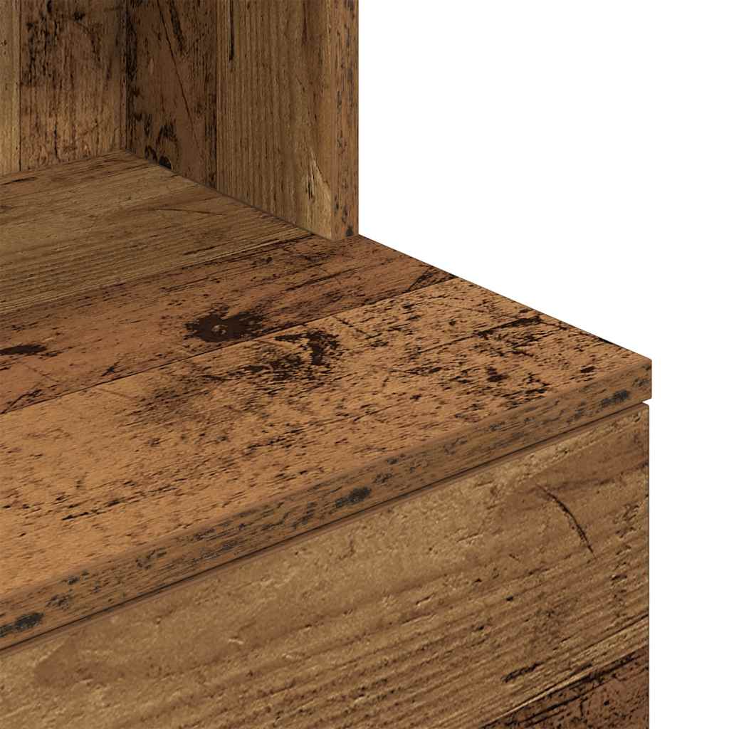Bedside Cabinet Old Wood 39x35x125 cm Engineered Wood