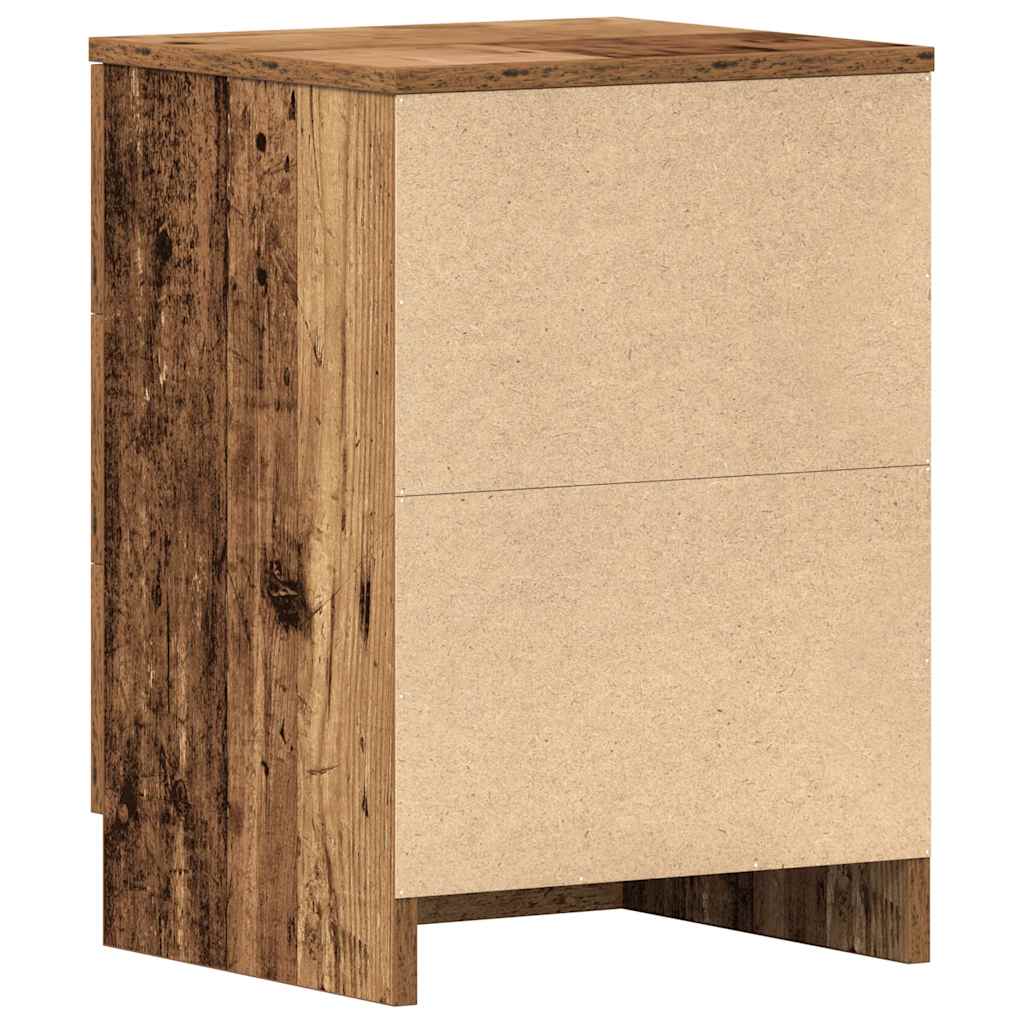 Bedside Cabinet Old Wood 38x35x55 cm Engineered Wood