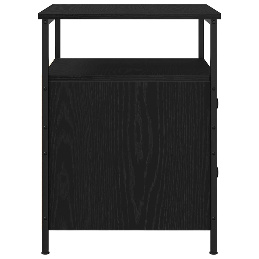 Bedside Cabinet with Drawer Black oak 44 x 45 x 60 cm