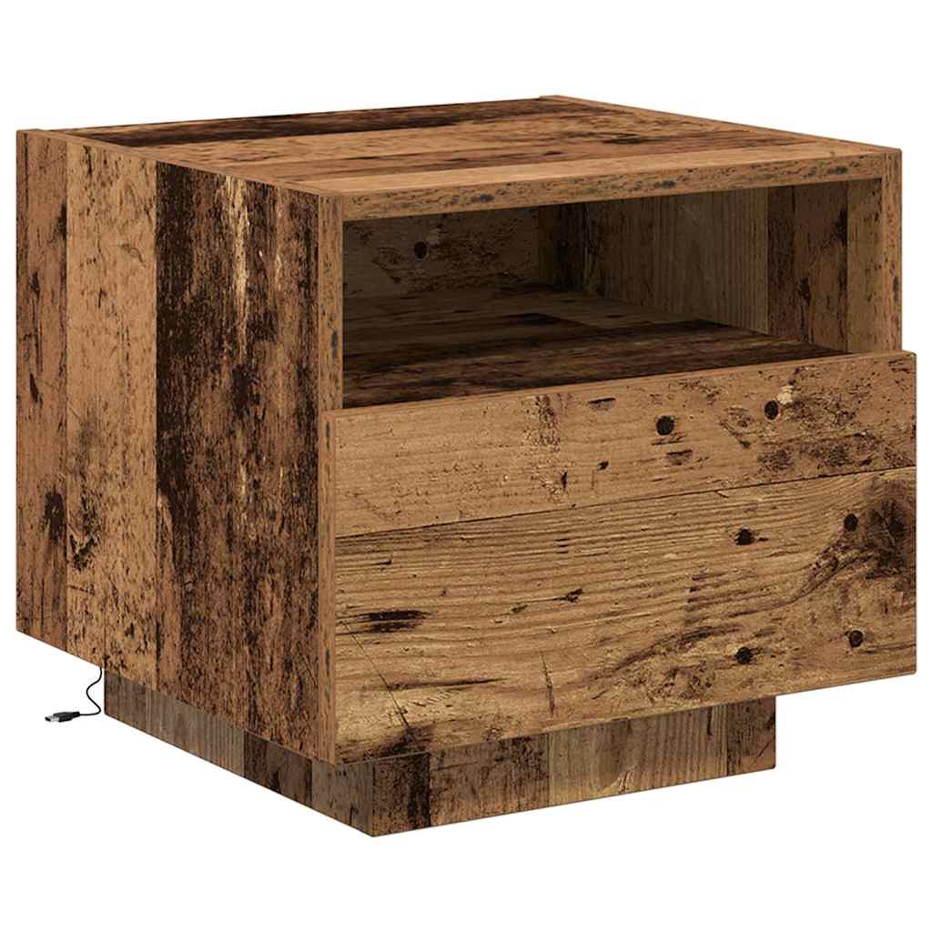 Bedside Cabinet Old wood 40 x 39 x 37 cm Engineered wood