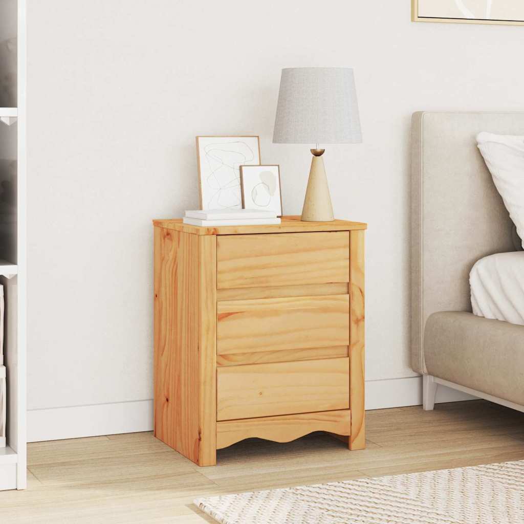 Bedside Cabinet Drammen Oak 45 x 35 x 56 cm Solid pine wood