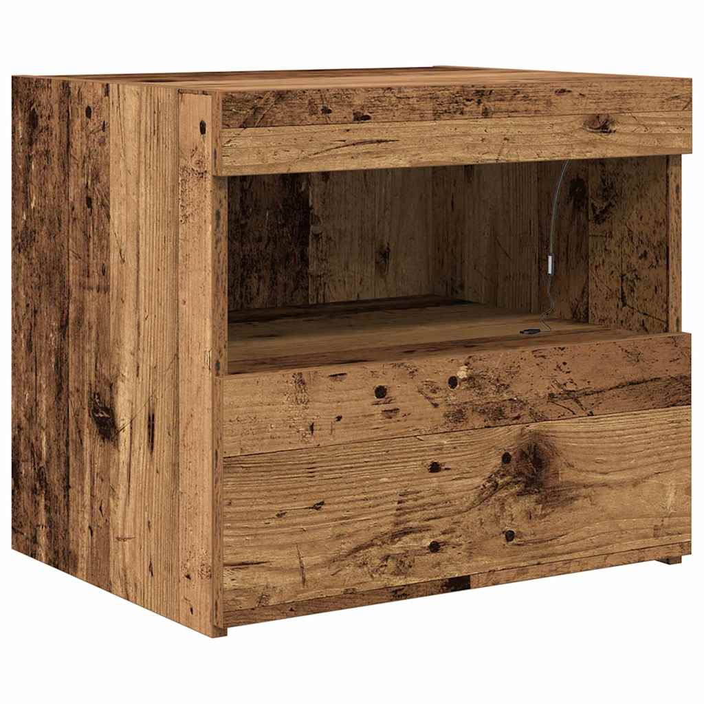 Bedside Cabinet Old wood 50 x 40 x 45 cm Engineered wood