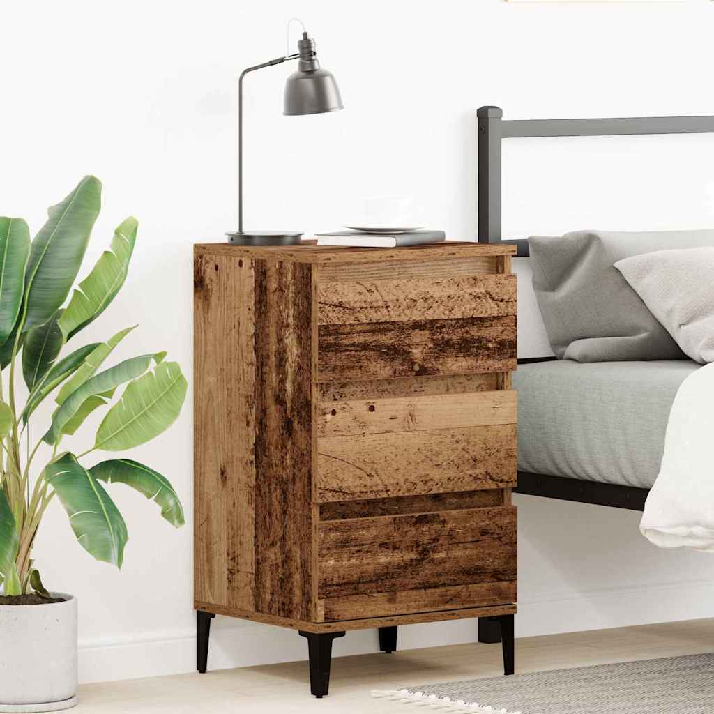 Bedside Cabinet Old Wood 40 x 35 x 70 cm Engineered wood