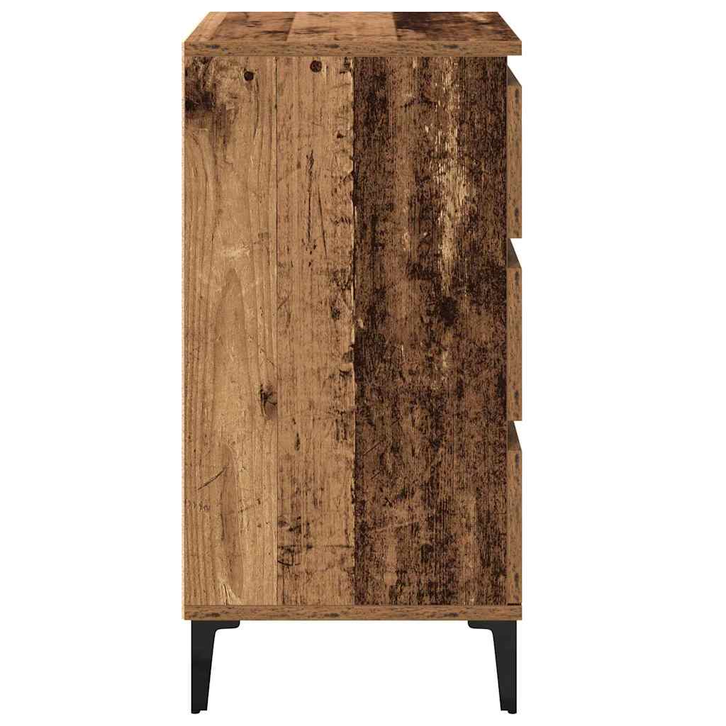 Bedside Cabinet Old Wood 40 x 35 x 70 cm Engineered wood