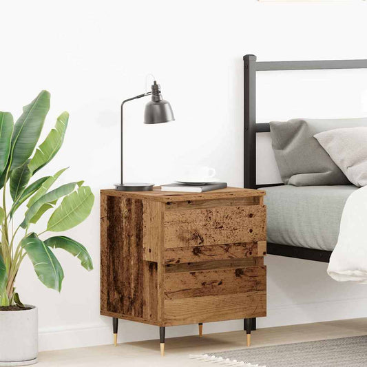 Bedside Cabinet Old Wood 40 x 35 x 50 cm Engineered Wood