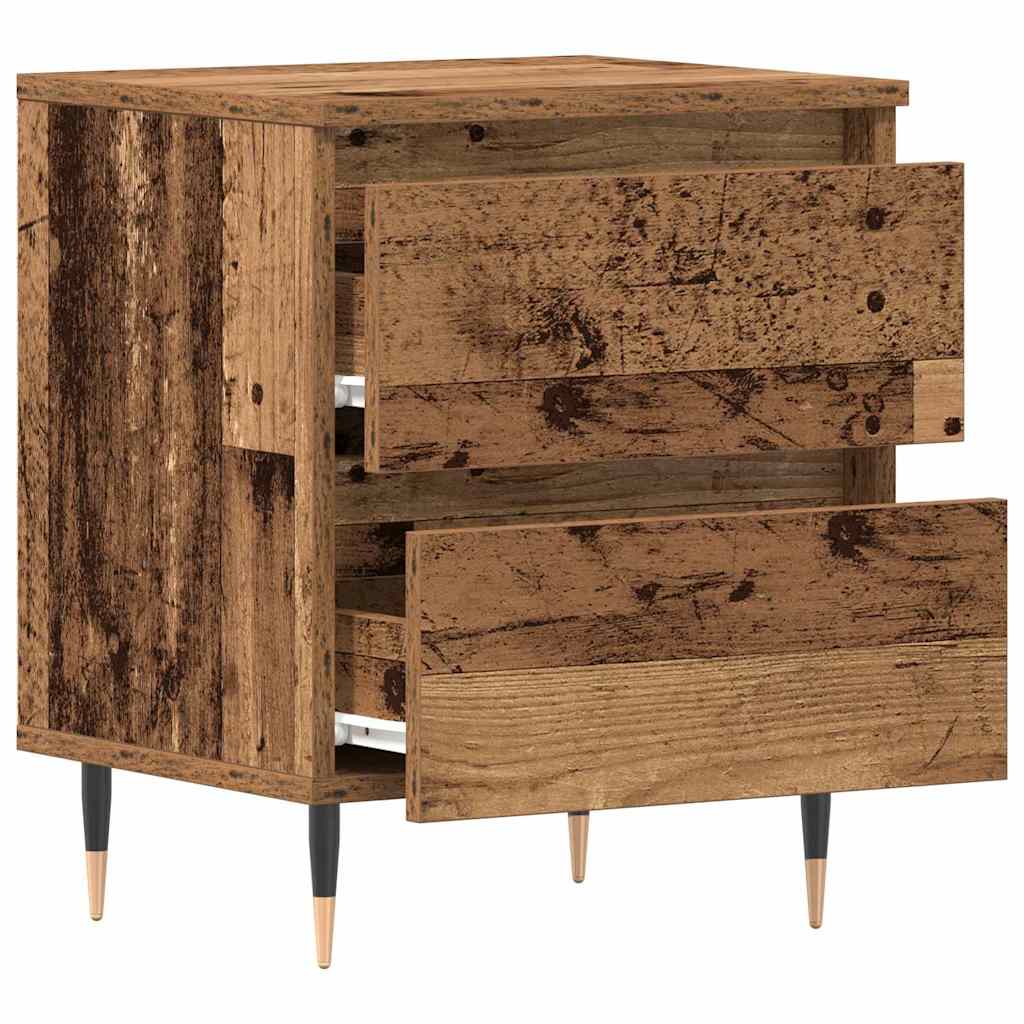 Bedside Cabinet Old Wood 40 x 35 x 50 cm Engineered Wood