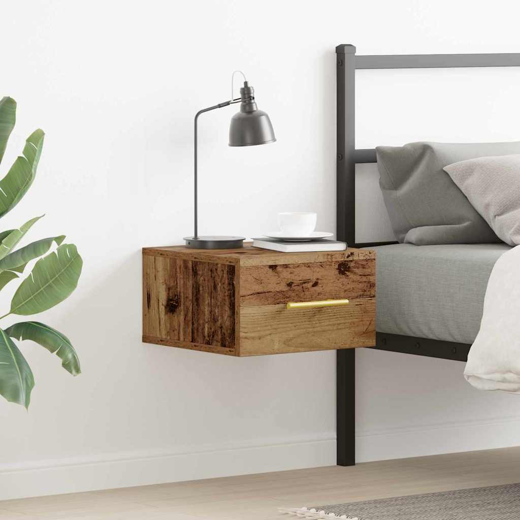 Bedside Cabinet Old Wood 35 x 35 x 20 cm Engineered Wood