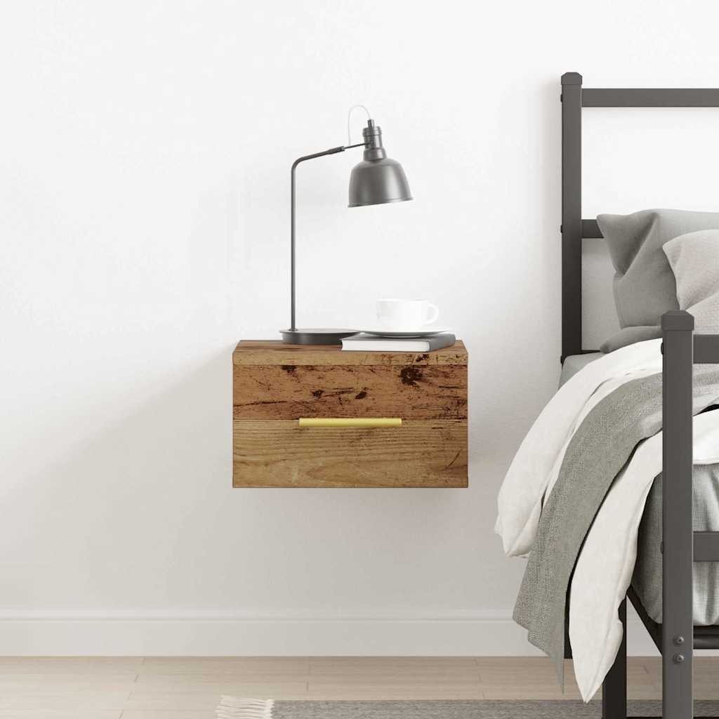 Bedside Cabinet Old Wood 35 x 35 x 20 cm Engineered Wood