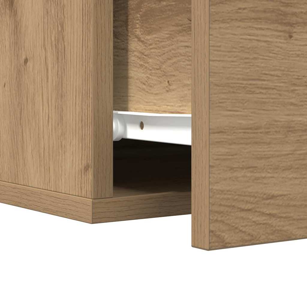 Bedside Cabinet Wall-mounted 2 pcs Artisan Oak 35 x 35 x 20 cm