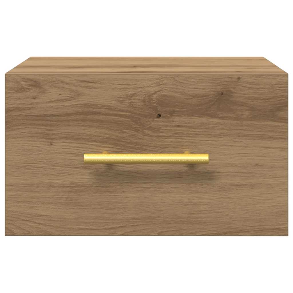 Bedside Cabinet Wall-mounted 2 pcs Artisan Oak 35 x 35 x 20 cm