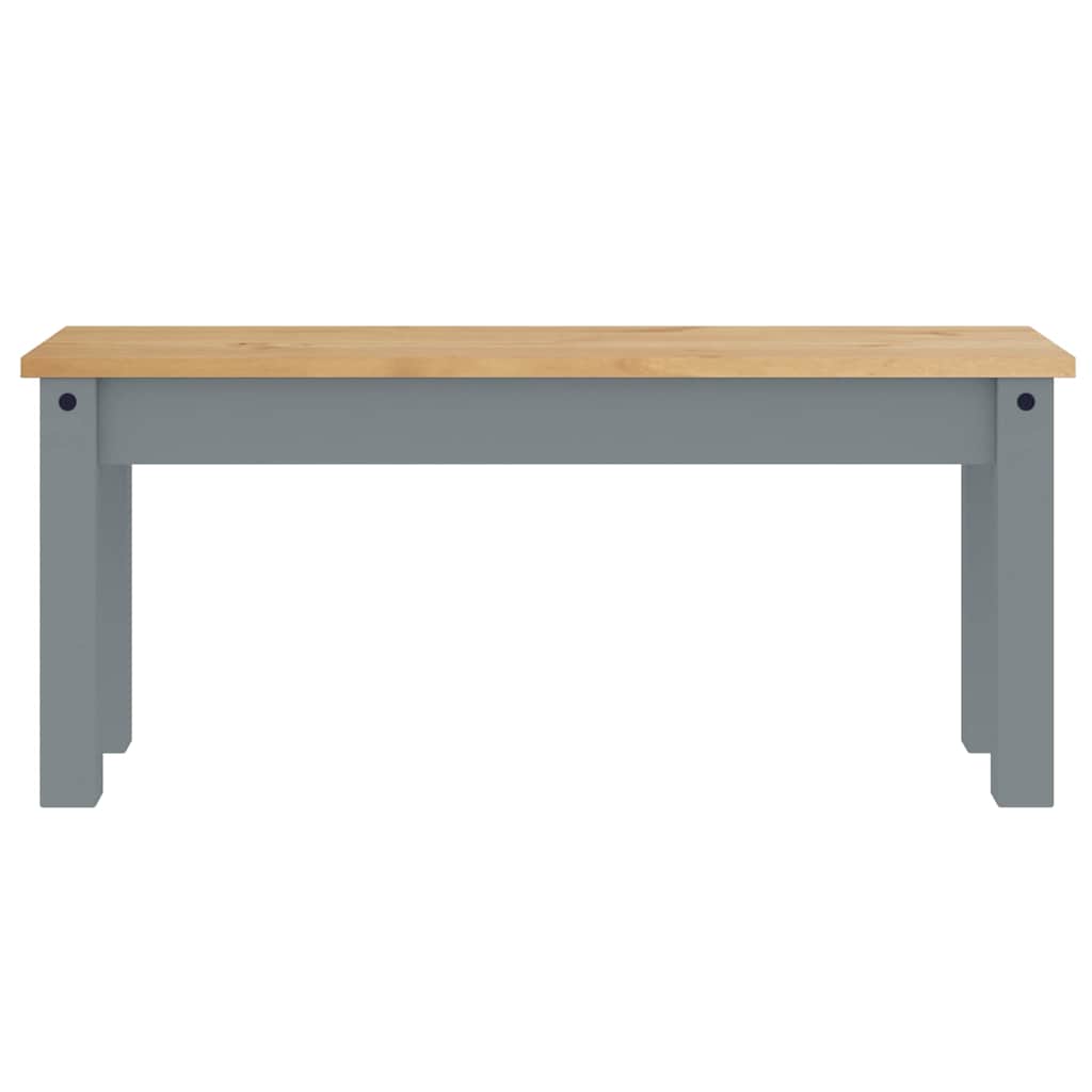 4 Piece Dining Set Panama Grey Solid Wood Pine