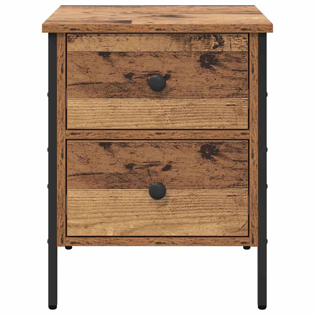 Bedside Cabinet with Drawer Old wood 40 x 42 x 50 cm