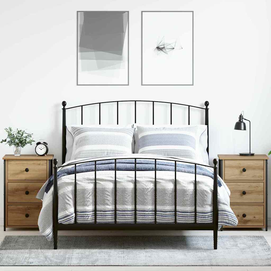 Bedside Cabinet with Drawer Brown Solid Reclaim Wood