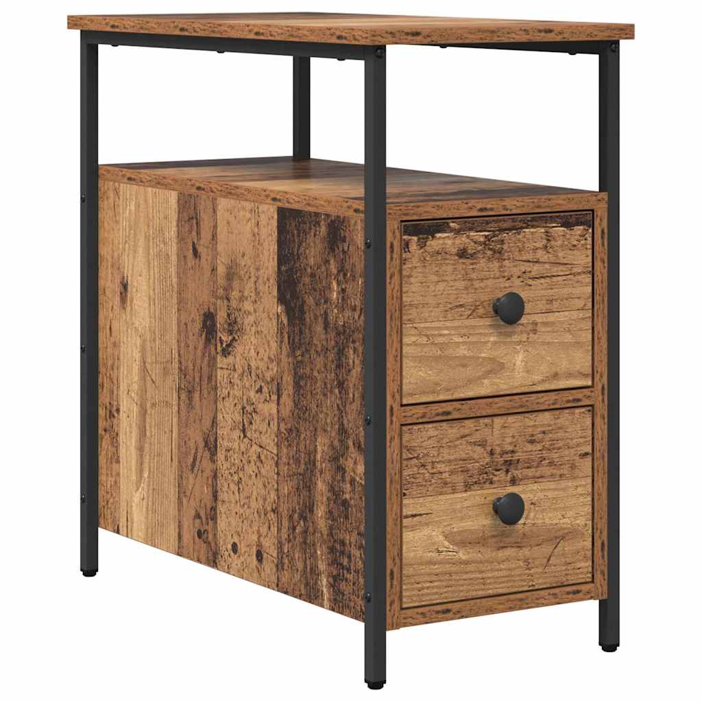 Bedside Cabinet Old wood 30 x 60 x 60 cm Engineered wood